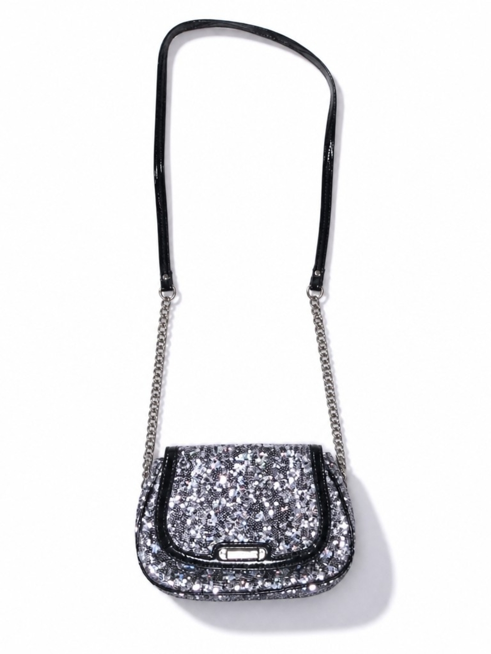 Nine West Silver Sequin Crossbody Bag